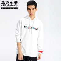 马克华菲卫衣男2020春季新款撞色字母刺绣ins潮流连帽上衣