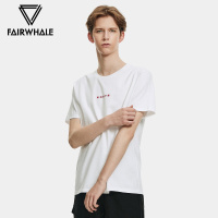 马克华菲短袖T恤男士2019夏季新款文字印花套头衫上衣