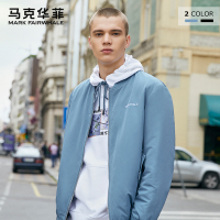 B马克华菲棉衣男2019秋季新款韩版撞色刺绣棉服棒球领外套夹克潮