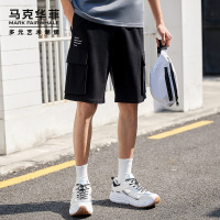 马克华菲休闲短裤男士2020夏季新款工装大口袋休闲五分裤