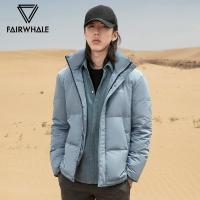 AB商场同款马克华菲羽绒服男士秋冬新款流行色印花外套