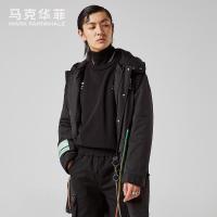 B商场同款马克华菲棉衣男冬季新款敦煌系列个性刺绣外套