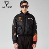 B商场同款马克华菲棉衣男士冬季新款敦煌系列工装口袋外套