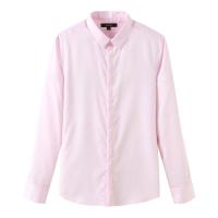 商场同款马克华菲衬衫男长袖春季新款修身纯色男士衬衣潮