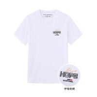 马克华菲2020夏季新款男式T恤圆领精致字母刺绣纯棉短袖上衣