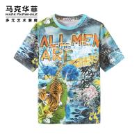 商场同款马克华菲水浒设计师款短袖T恤男2020夏季