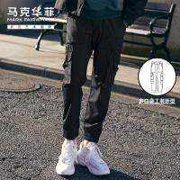 马克华菲2020夏季薄款束脚工装裤子男潮牌韩版潮多口袋休闲长裤