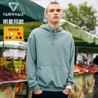 马克华菲卫衣男秋季字母宽松连帽套头卫衣