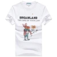 马克华菲夏季新款男式T恤休闲圆领趣味印花日常基础短袖T恤