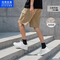 马克华菲工装裤男运动休闲短裤男潮牌五分裤裤子男宽松韩版潮