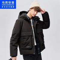 马克华菲羽绒服男 2020冬季新款多色时尚潮流大口袋工装外套