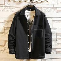 马克华菲秋季新款男士时尚简约长袖衬衫外套男士衬衣衬衫男