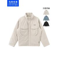 马克华菲工装羽绒服男款2020年新款秋季立领冬装外套男潮牌