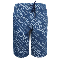 VERSACE JEANS 男士蓝色经典满logo短裤 A4GTA1F0 HR522 904