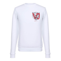 VERSACE JEANS男士白色棉质套头无帽卫衣B7GSA7FZ 36604 003