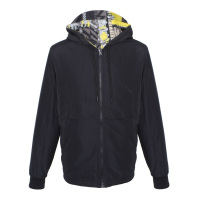 VERSACE JEANS男士黑色双面穿着连帽外套C1GSA901 29134 899