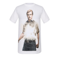 IH NOM UH NIT男士白色棉质圆领短袖T恤衫NUS18450 081