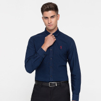 GOLF上衣休闲商务百搭通勤纯棉长袖纯色衬衫男士长袖衬衫