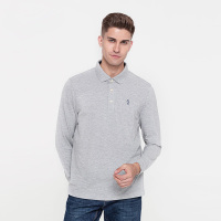 GOLF秋冬中青年男装商务休闲翻领长袖保罗POLO打底衬衫袖T恤
