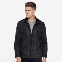 GOLF/高尔夫商务休闲简约百搭纯色棉衣外套男立领保暖外套男士运动棉衣