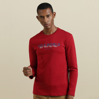 GOLF/高尔夫2019秋季新款男装弹力刺绣标长袖t恤男休闲翻领打底衫