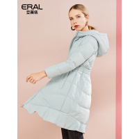 ERAL/艾莱依2018秋冬新款收腰显瘦荷叶边下摆羽绒服女617104159