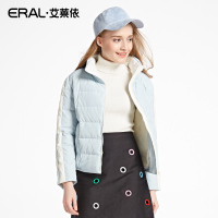 ERAL/艾莱依冬装立领纯色羽绒服短款女修身12040/EDAA