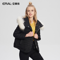 ERAL/艾莱依冬装韩版修身时尚女羽绒服连帽短款轻薄12019/EDAA