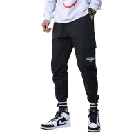 鳄鱼恤(CROCODILE) 工装裤男夏季休闲长裤2019男士纯色宽松直筒夏天休闲裤潮流男裤