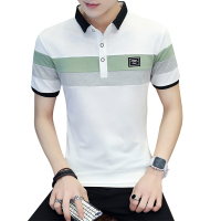 鳄鱼恤(CROCODILE) 夏季潮流男装衬衫领POLO衫2019夏装新款领短袖T恤男翻领短袖衣服