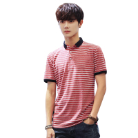 鳄鱼恤(CROCODILE) 新款夏季潮流男装衬衫领POLO衫2019大码男夏装新款领短袖T恤男翻领短袖衣服
