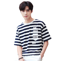 鳄鱼恤(CROCODILE) 2019新款短袖t恤男男士上衣纯棉宽松圆领体恤印花T恤打底衫潮流夏装