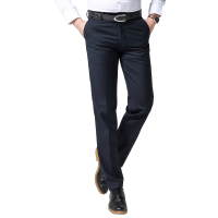 鳄鱼恤(CROCODILE) 2019男士四季款商务绅士休闲修身无褶西裤