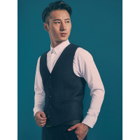 鳄鱼恤(CROCODILE) 2019马甲男士韩版修身西服马夹英伦休闲背心商务