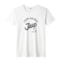 JEEP/吉普2019夏季新款男式T恤时尚潮流简约短袖圆领薄款男装上衣