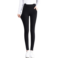 如熙 修身弹力打底裤女提臀高腰小脚裤显瘦铅笔长裤女