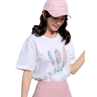 如熙 新款短袖t恤打底衫宽松韩版夏学生百搭半袖上衣个性T恤