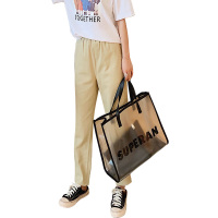 如熙 工装裤女奶奶裤显瘦直筒束脚宽松bf萝卜休闲裤女