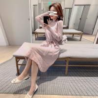 如熙中长款针织连衣裙打底衫过膝外穿毛衣女装秋冬季加厚