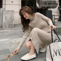 如熙装连衣裙针织气质毛衣裙打底裙中长款长袖裙子女装秋冬