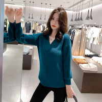 如熙秋季薄款女款毛衣宽松显瘦针织衫长袖套头衫百搭休闲上衣