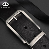 克雷斯丹尼2019春夏新款头层牛皮腰带合金针扣商务时尚皮带腰带男