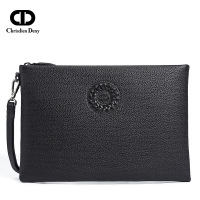Chrisdien Deny2019春夏时尚手挽包头层牛皮青年男士手拿包卡位w