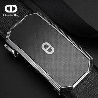 Chrisdien Deny春夏新款青年男士皮带头层牛皮内穿式自动扣腰带潮