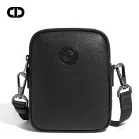 C.deny新款春夏头层牛皮单肩包多功能斜挎包休闲腰包小包定制