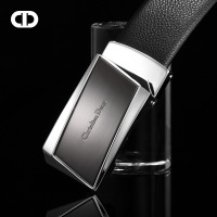 Chrisdien Deny夏新款头层牛皮皮带商务男士合金自动扣腰带青年w