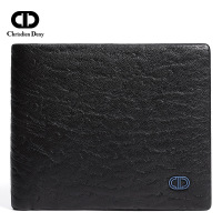 Chrisdien Deny春夏新款羊皮短款钱夹青年男士时尚多卡位潮流包w