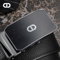 C.deny2019新款青年男士自动扣皮带头层牛皮腰带礼盒装