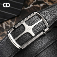 Chrisdien Deny新款青年男士自动扣皮带钢扣头时尚头层皮腰带