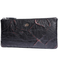 Chrisdien Deny新款男士时尚休闲手拿包树纹烫金真皮手抓包w